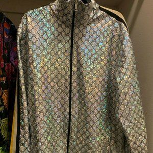gucci laminated jacket